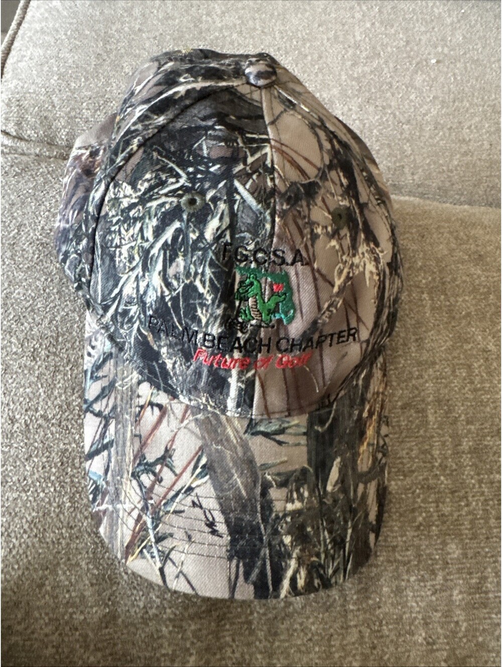 F G C S A Palm Beach Chapter Camo Golf Hat